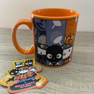 Hello Kitty & Friends x Naruto Shippuden Orange Mug NEW